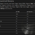 Voedingswaarde Organic Sundried Banana