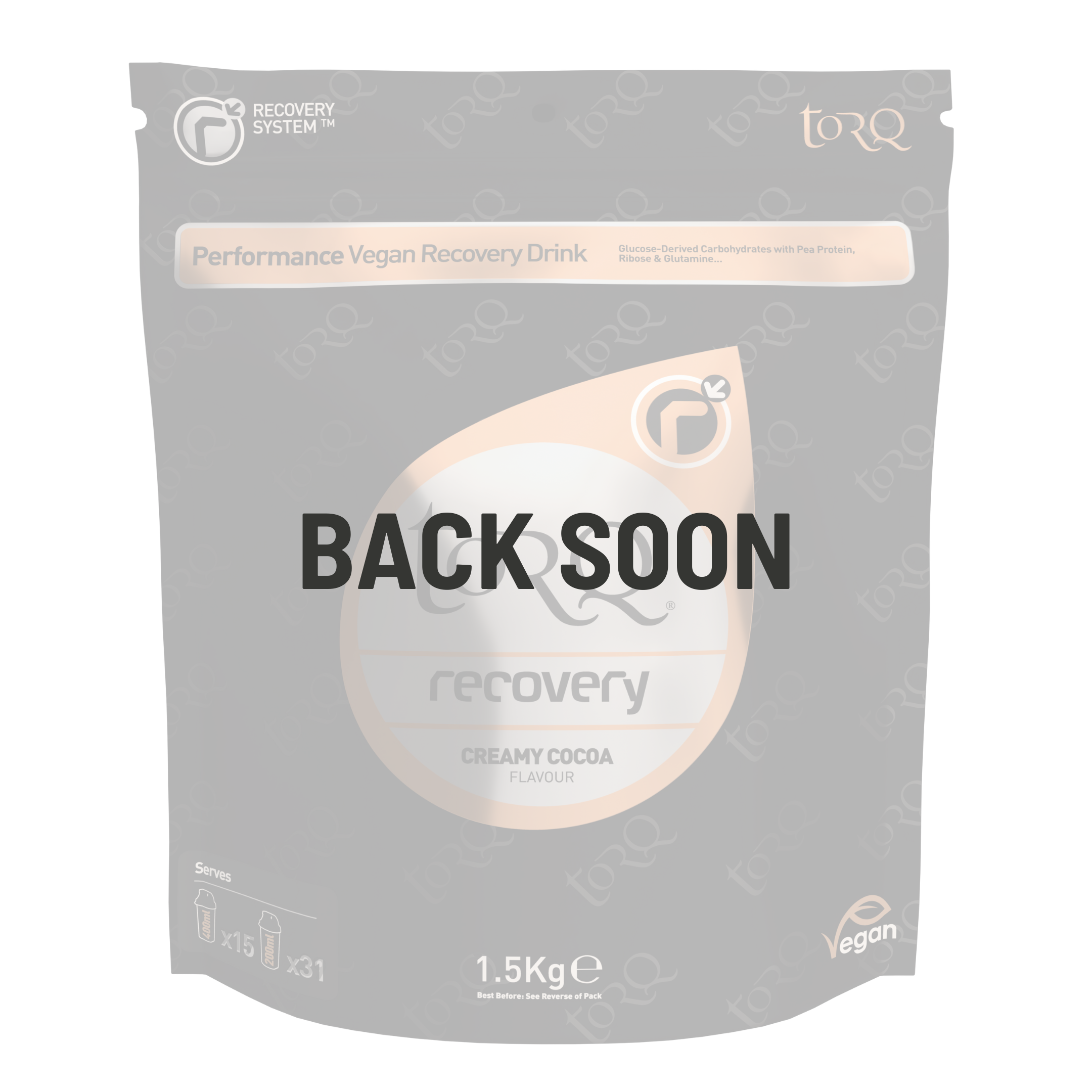 TORQ Vegan Recovery Drink Creamy Cacoa 1,5 kg - Back soon